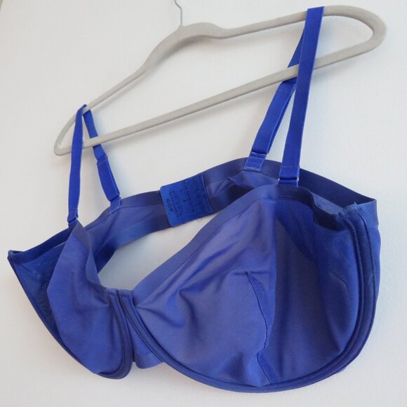 CUUP The Balconette Mesh Underwire Bra in Ultramarine Blue - Size 40F - Picture 8 of 13